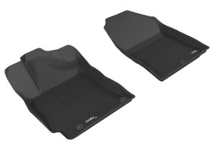 Hyundai Elantra Floor Mats - Front - 3D MAXpider - Kagu - Black - `17-`20